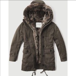 Abercrombie Faux Fur Lined Parka
